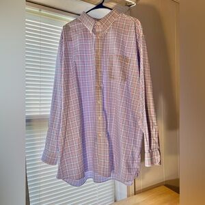 Jos. A. Bank Men’s Traveler Button Up Long Sleeve Dress Shirt 18 1/2 36 W/Pocket